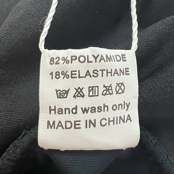 NWT You Di An Womens Black One Piece Swimsuit Rouched Style On The Chest - Picture 9 of 9